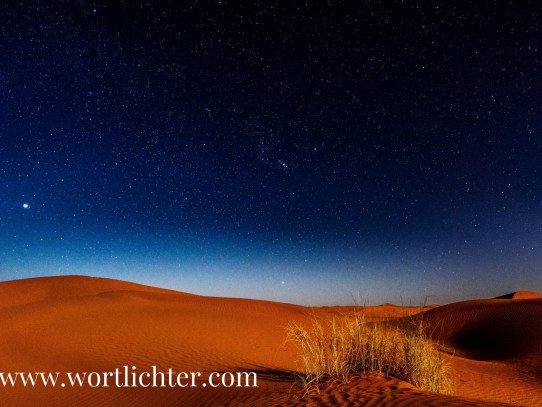 [Lyrik] Wüstennächte